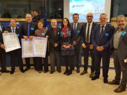 Tres parques naturales gerundenses reciben la Carta Europea de Turismo Sostenible en el Parlamento Europeo, en Bruselas