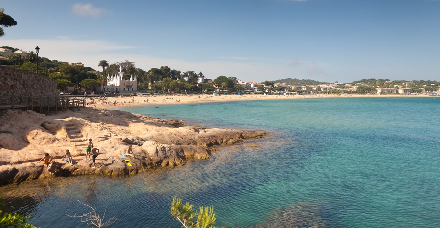 Platja de Sant Pol. Sant Feliu de Guíxols. Oscar Vall. Arxiu PTCBG